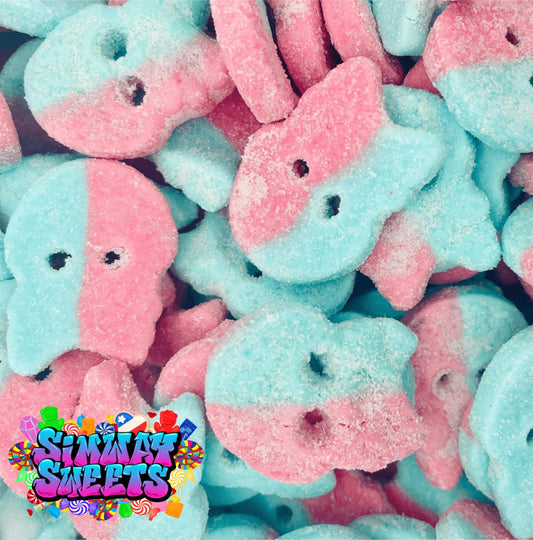 Simway Sweets BubsDizzy Bubblegum Skulls 500g Pouch