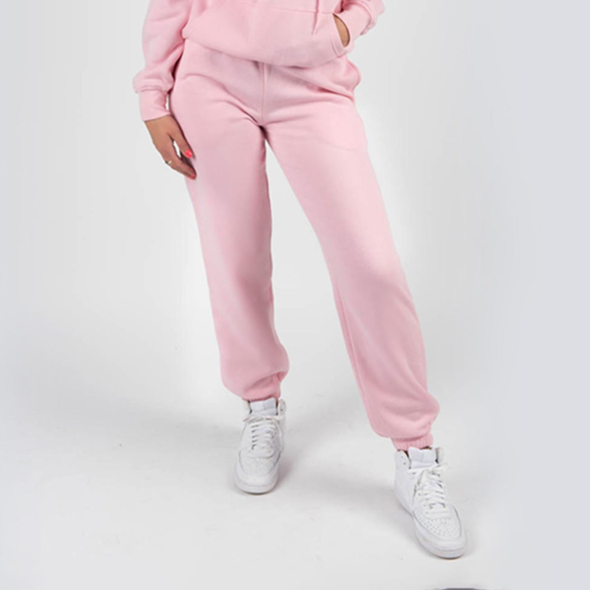 Wellworth Women's Loungewear Hoodie & Jogger 2pcs Set, Baby Blue or Baby Pink