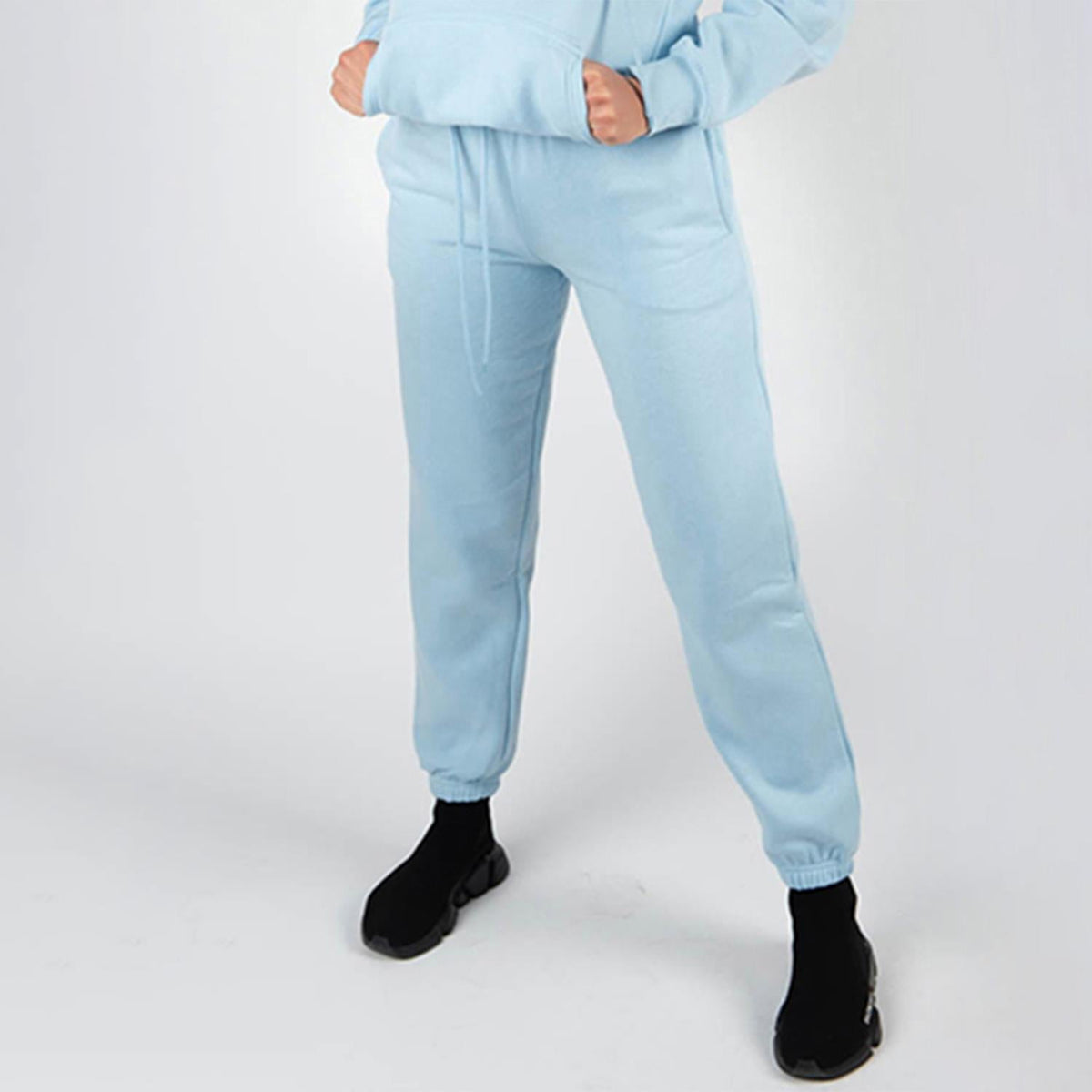Wellworth Women's Loungewear Hoodie & Jogger 2pcs Set, Baby Blue or Baby Pink