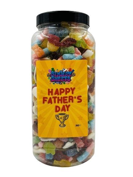 Simway Sweets Fathers Day 3kg Jar - Fizzy & Jelly Mix