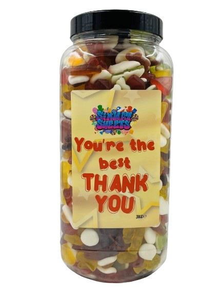 Simway Sweets Thank You 3kg Jar - Jelly Mix