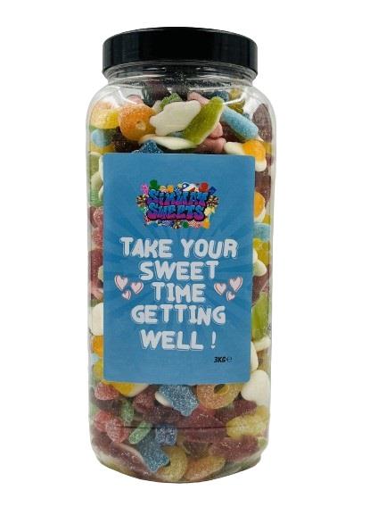Simway Sweets Get Well 3kg Jar - Fizzy & Jelly Mix