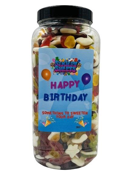 Simway Sweets Happy Birthday 3kg Jar - Jelly Mix