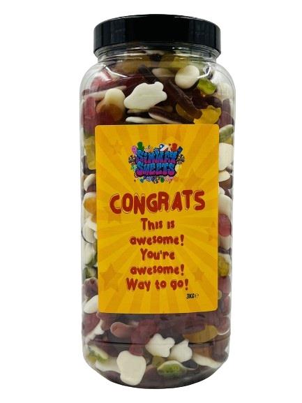 Simway Sweets Congrats 3kg Jar - Jelly Mix