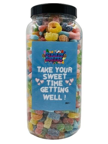 Simway Sweets Get Well 3kg Jar - Fizzy Mix