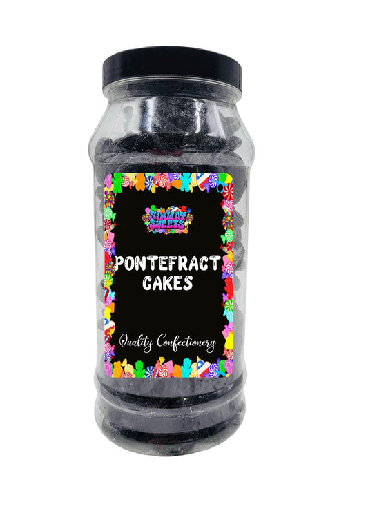 Simway Sweets Liquorice Pontefract Cakes Retro Sweets Gift Jar