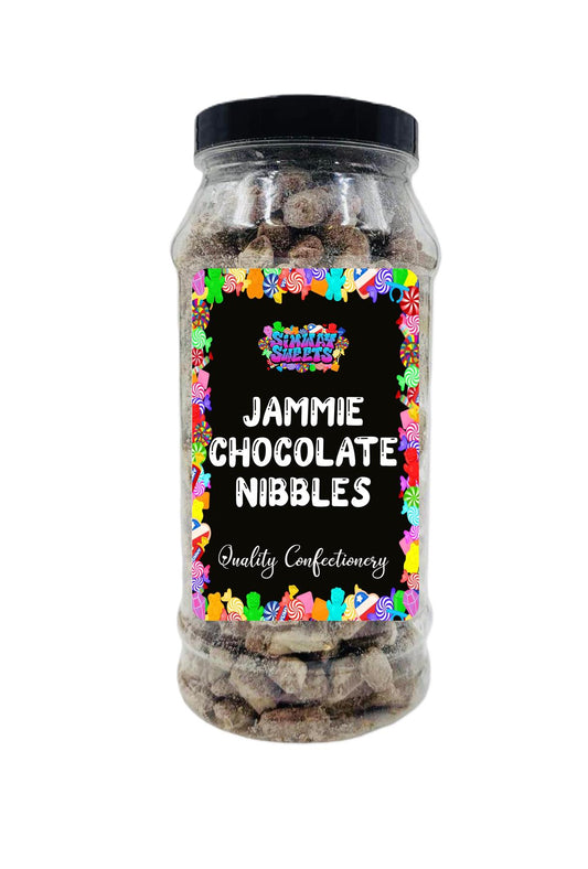 Simway Sweets Jammie Flavour Choc Nibbles Retro Sweets Gift Jar