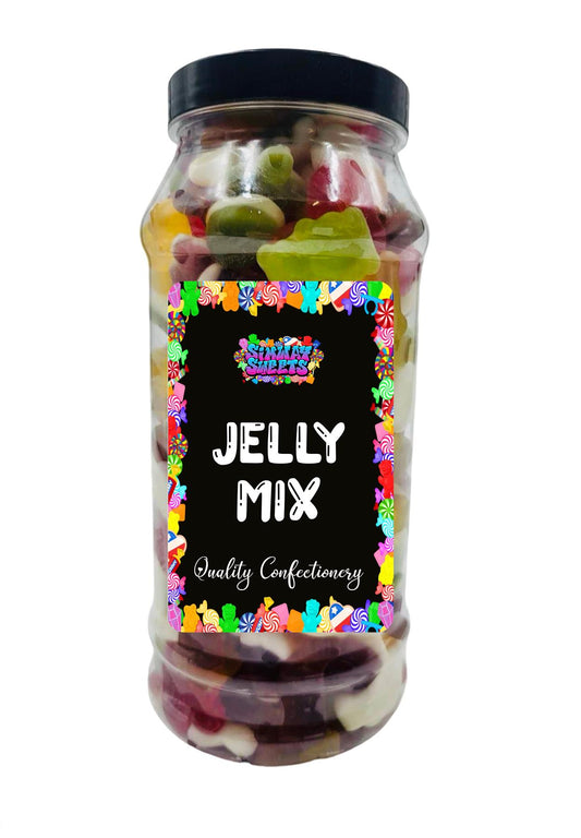 Simway Sweets Jelly Mix Assorted Jellies Gummy Retro Sweets Gift Jar