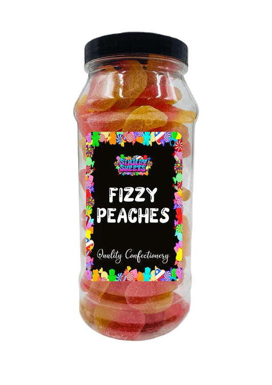 Simway Sweets Fizzy Peaches Retro Sweets Gift Jar