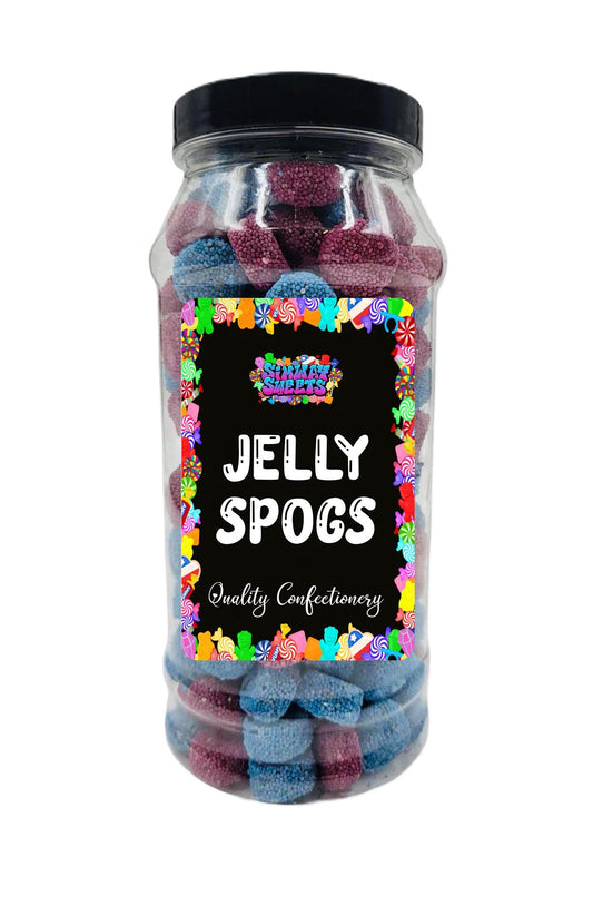Simway Sweets Jelly Spogs Liquorice Buttons Retro Sweets Gift Jar