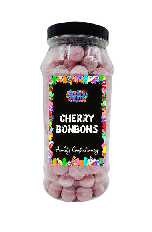 Simway Sweets Cherry Flavour BonBons Retro Sweets Bon Bons Gift Jar