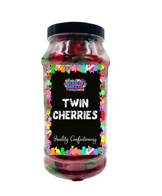 Simway Sweets Twin Cherries Gummy Jelly Sweets Retro Sweets Gift Jar