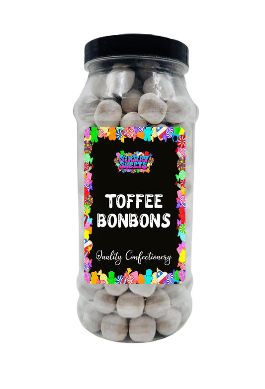 Simway Sweets Toffee Flavour BonBons Retro Sweets Bon Bons Gift Jar