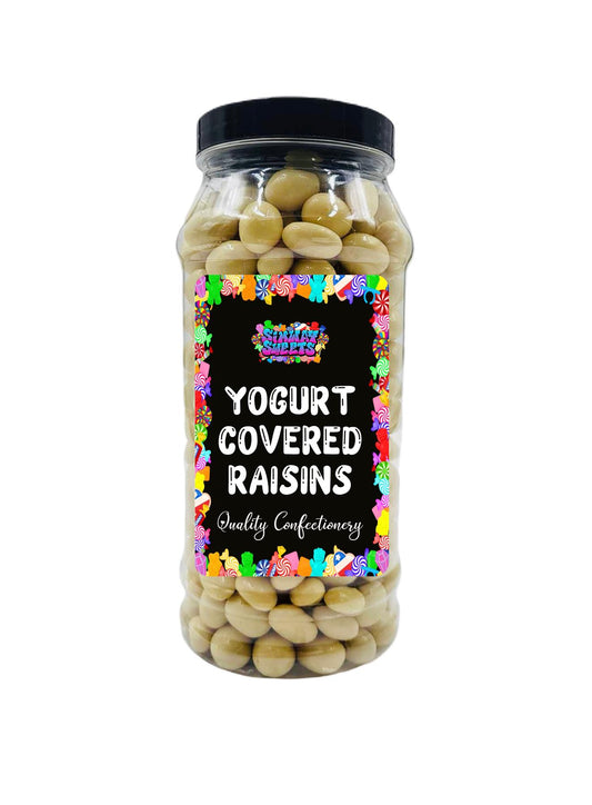 Simway Sweets Yogurt Raisins Yogurt Covered Raisins Retro Sweets Gift Jar