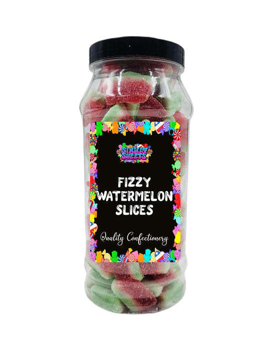 Simway Sweets Fizzy Watermelon Slices Retro Sour Sweets Gift Jar
