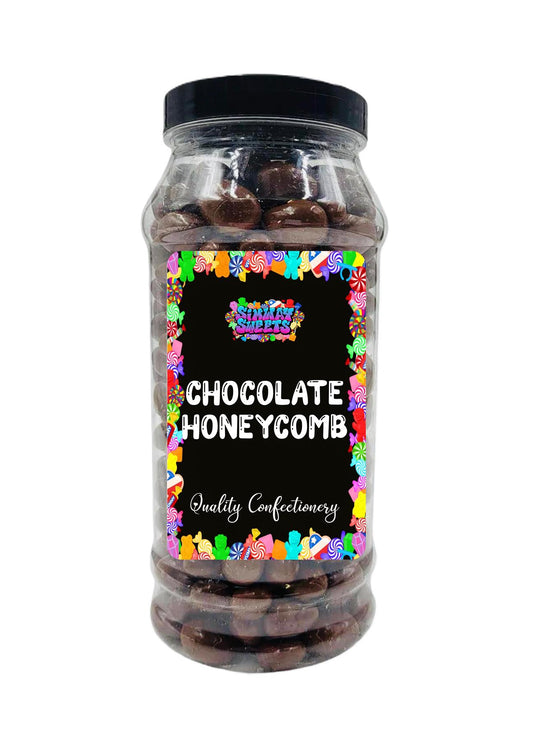 Simway Sweets Milk Chocolate Honeycomb Retro Sweets Gift Jar