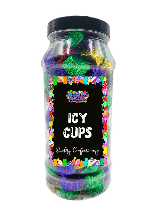 Simway Sweets Milk Chocolate Icy Cups Retro Sweets Gift Jar
