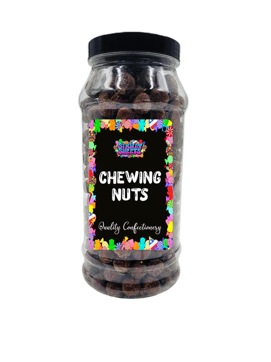 Simway Sweets Chewing Nuts Retro Sweets Gift Jar Chewy Chocolate Toffee Pieces