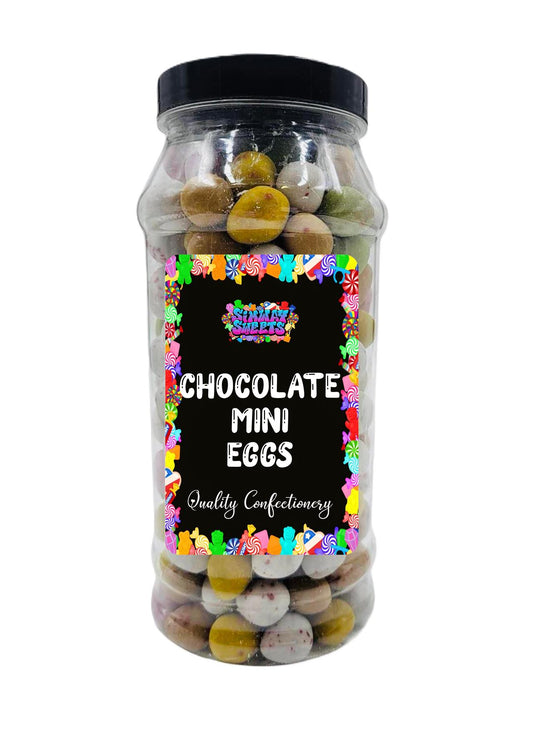 Simway Sweets Mini Eggs Milk Chocolate Retro Gift Jar