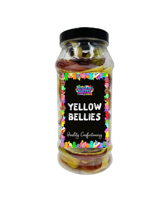 Simway Sweets Yellow Belly Snakes Foam Gummy Jelly Sweets Retro Sweets Gift Jar Multicoloured