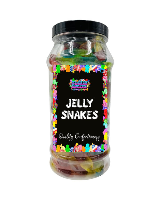 Simway Sweets Jelly Snakes Jellies Gummy Animal Shaped Sweets Retro Sweets Gift Jar