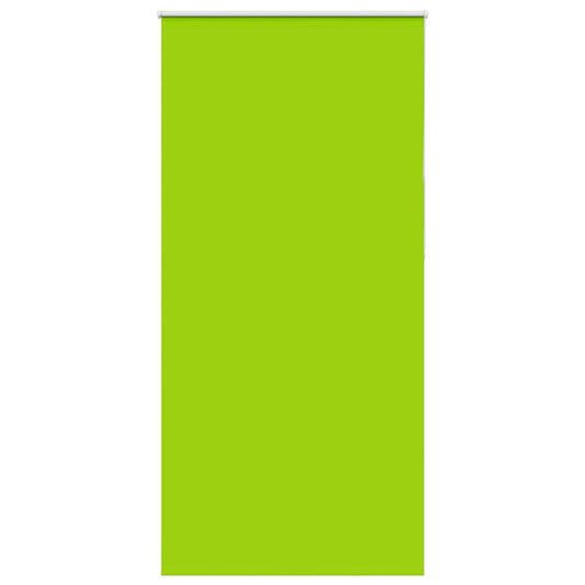 vidaXL Roller Blind Blackout Leaves Green 110x210 cm Fabric Width 105.7 cm Polyester