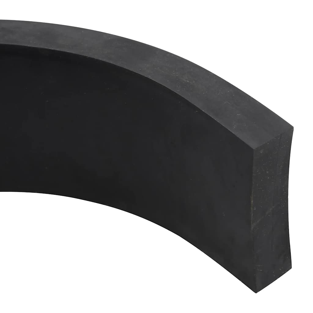 vidaXL Rubber Edge for Snow Plow Black 180x10x2 cm