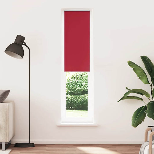 vidaXL Roller Blind Blackout Red 55x230 cm Fabric Width 50.7 cm Polyester