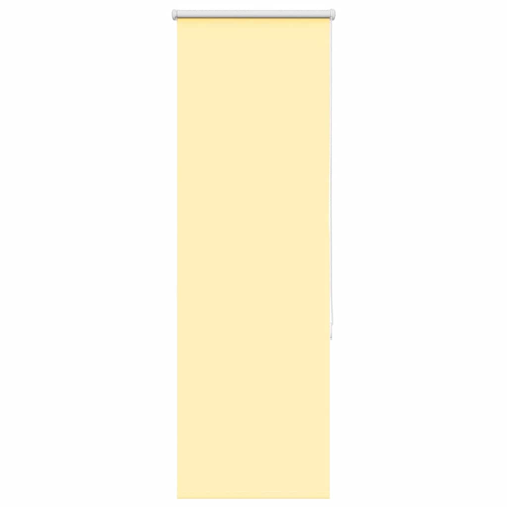 vidaXL Roller Blind Blackout Yellow 40x130 cm Fabric Width 35.7 cm Polyester