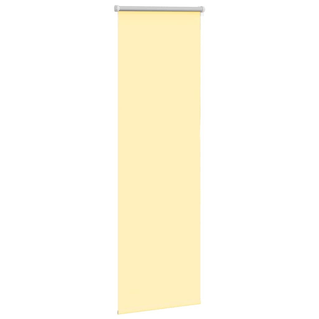 vidaXL Roller Blind Blackout Yellow 40x130 cm Fabric Width 35.7 cm Polyester