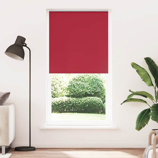 vidaXL Roller Blind Blackout Red 105x230 cm Fabric Width 100.7 cm Polyester