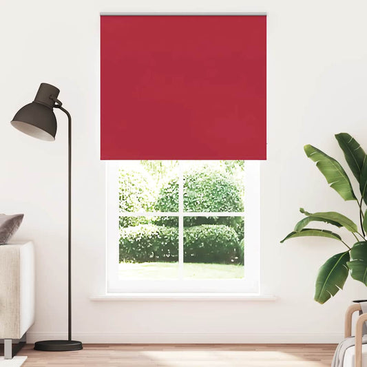 vidaXL Roller Blind Blackout Red 125x230 cm Fabric Width 121.6 cm Polyester