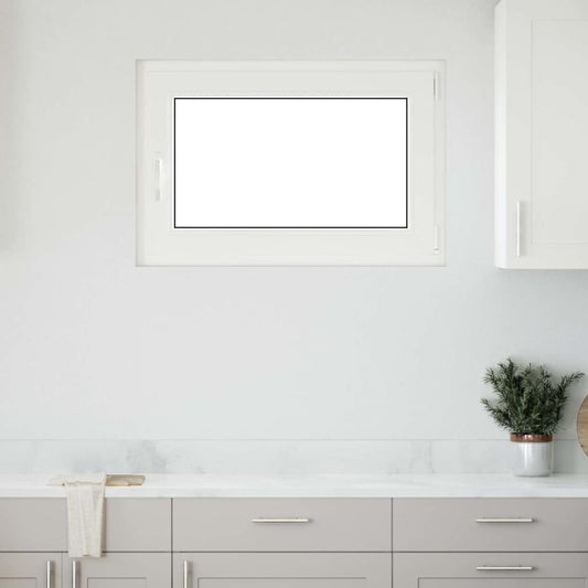 vidaXL Basement Window RISOR 90x70 cm Tilt&Turn DIN Right White
