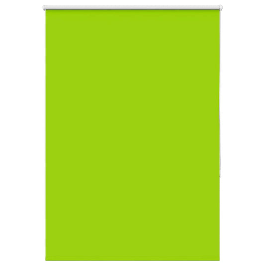vidaXL Roller Blind Blackout Leaves Green 100x175 cm Fabric Width 95.7 cm Polyester