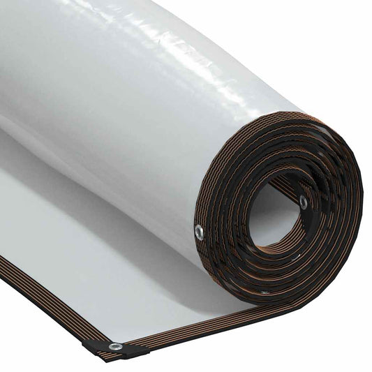 vidaXL Clear Tarpaulin with Eyelets 1x8 m Polyethylene
