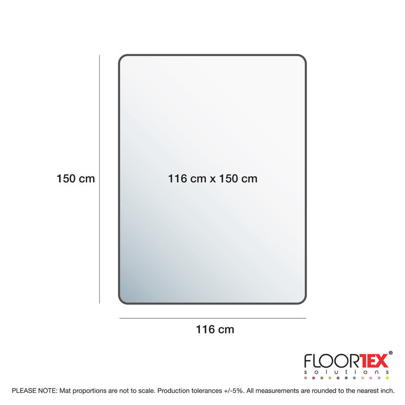 Cleartex Unomat Anti-Slip Rectangular Polycarbonate Chair Mat