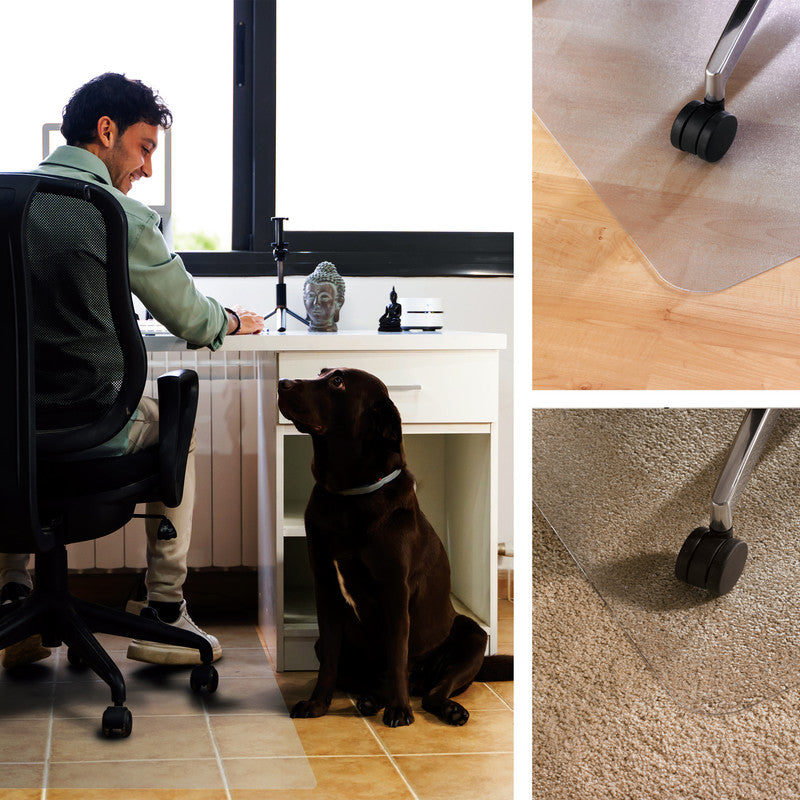 Cleartex Unomat Anti-Slip Rectangular Polycarbonate Chair Mat