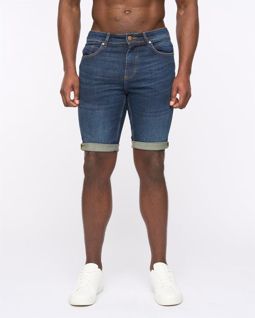 Mustone Denim Shorts Raw Wash