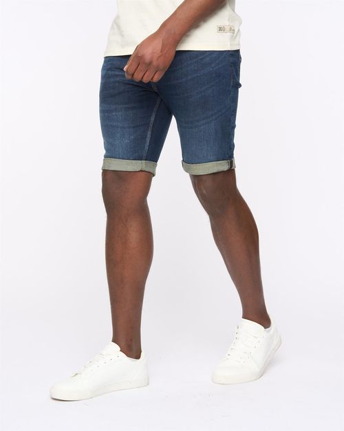 Mustone Denim Shorts Raw Wash