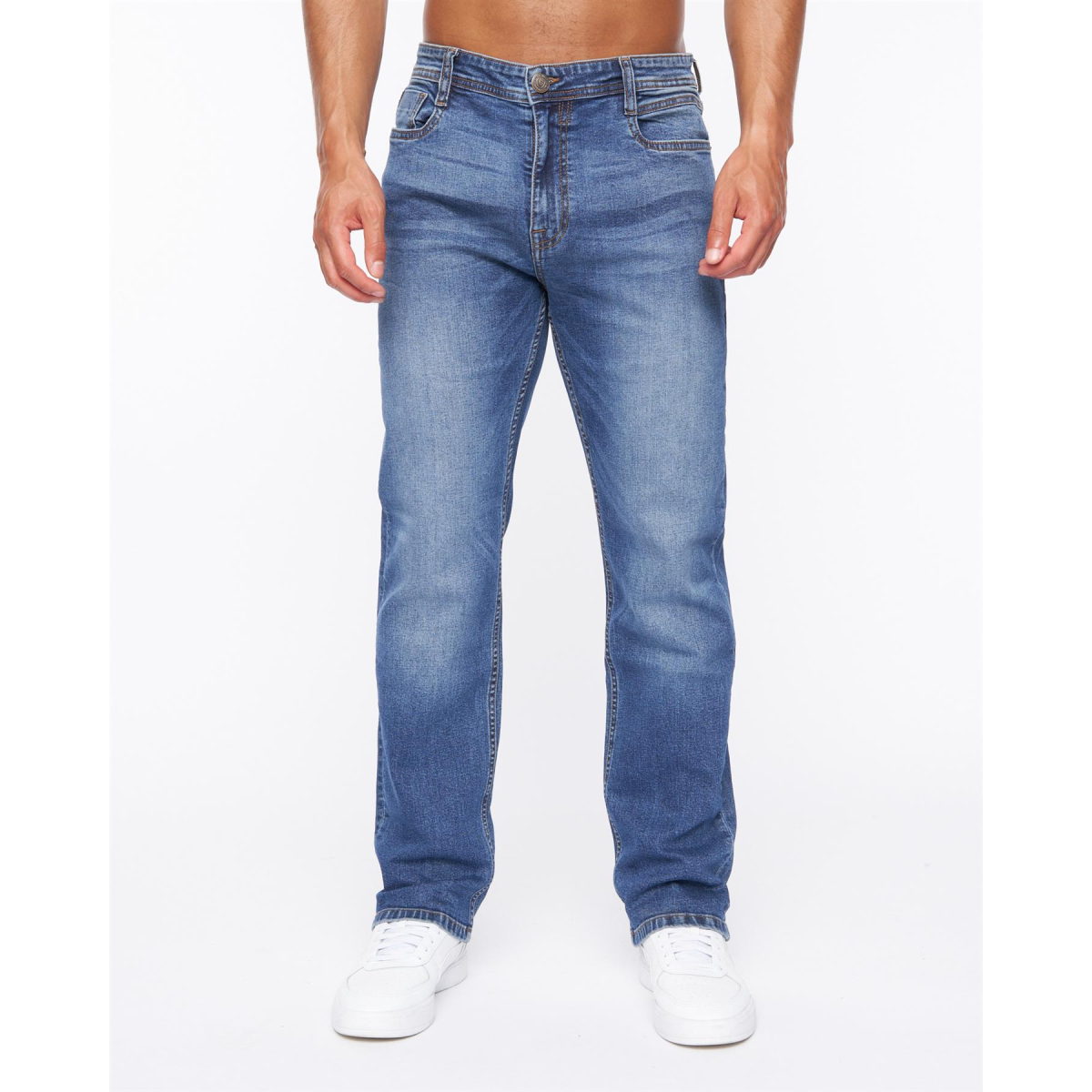 Janstar Straight Leg Jeans Stone Wash