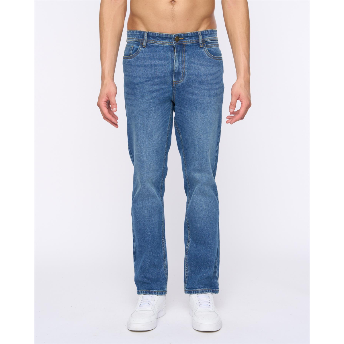 Hydras Straight Leg Jeans Mid Wash