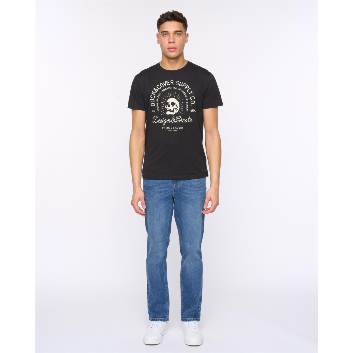 Hydras Straight Leg Jeans Mid Wash