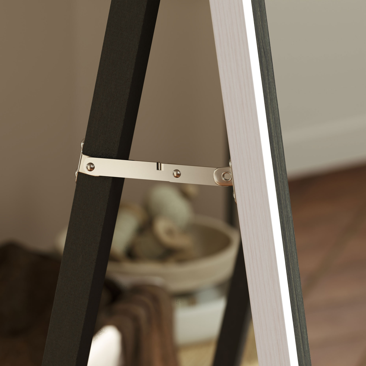 HOMCOM Full Length Mirror, Standing Leaning Wall, 163 x 53 cm