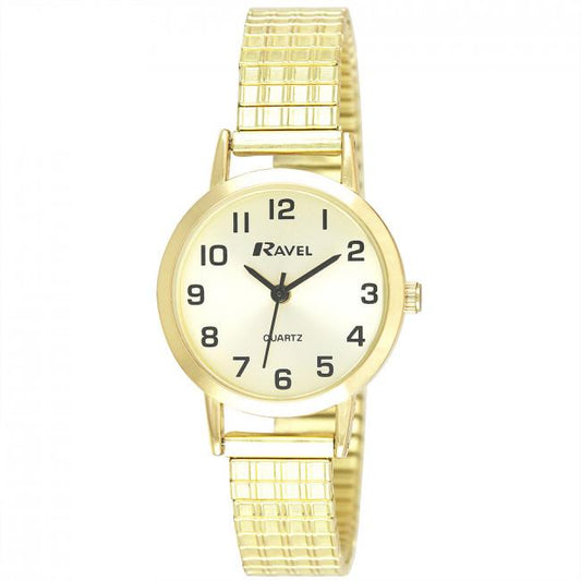 Ravel Ravel Womens Slimline Soft Comfort Fit Expander Bracelet Wrist Watch R0201.11.2s
