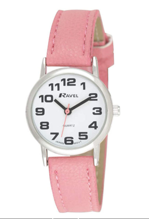 Ravel Ravel Women's Classic Pink Leather Strap Watch R0105.13.15LA