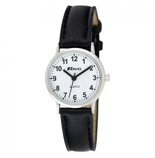 Ravel Ravel Womens Classic Strap Black / Silver / White Watch R0129.15.2