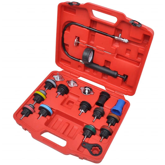 vidaXL 18 pcs Radiator Pressure Tester Kit