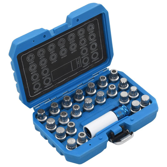 vidaXL vidaXL 23 Piece Rim Lock Socket Set for VAG
