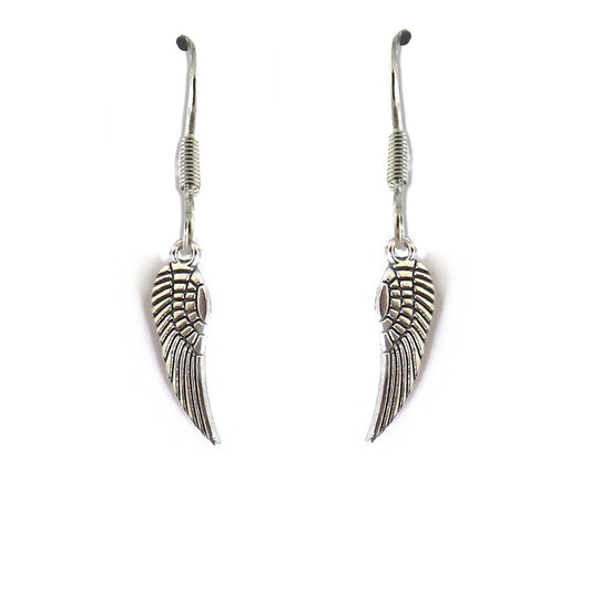 Aye Do Gifts Angel Feather Drop Earrings Silver
