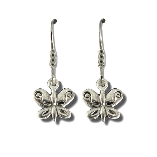 Aye Do Gifts Butterfly Drop Earrings Silver